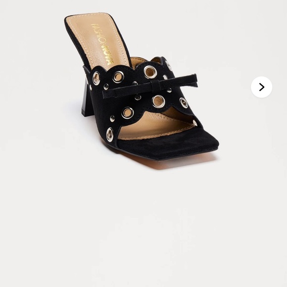 Fashion Nova Shoes - Fashion Nova Black Heeled Mules